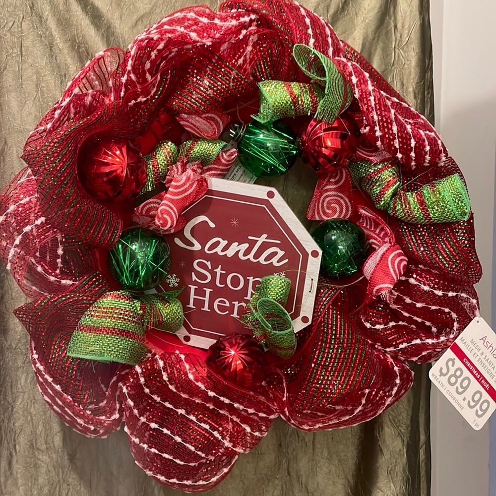 Christmas Wreath From Michaels NWT